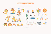 Wild Party Animal Clipart Bundle, an Animal Illustration by Petit Citizen Design (Thumbnail 6 of 9)