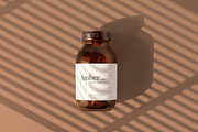 Amber Glass Jar / Bottle Mockups, a Cups & Container Mockup by pmvch (Thumbnail 7 of 10)