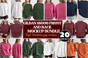 Akrinity 18000 Front & Back Mockup., a Hoody Mockup by Akrinity Digital (Thumbnail 2 of 4)