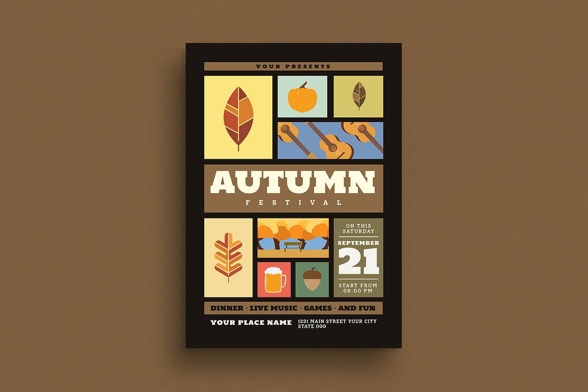 Autumn Festival Event Flyer, a Flyer Template by Guuver (Photo 1 of 3)