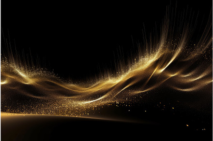 Golden glittering background, an Illustration by Ylivdesign