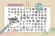 Doodle Drawing Cleaning, an Illustration by NDesigns (Thumbnail 1 of 3)