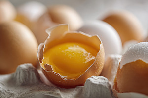 Several eggs are placed in a tray, a Photo by Beautiful things