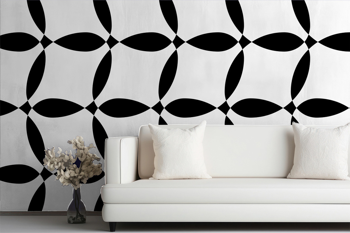 Geometric Wavy Grid, a Pattern Graphic by MalyskaStudio (Photo 2 of 5)