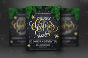 Christmas Party Lettering Posters, a Flyer Template by catary art (Thumbnail 1 of 2)