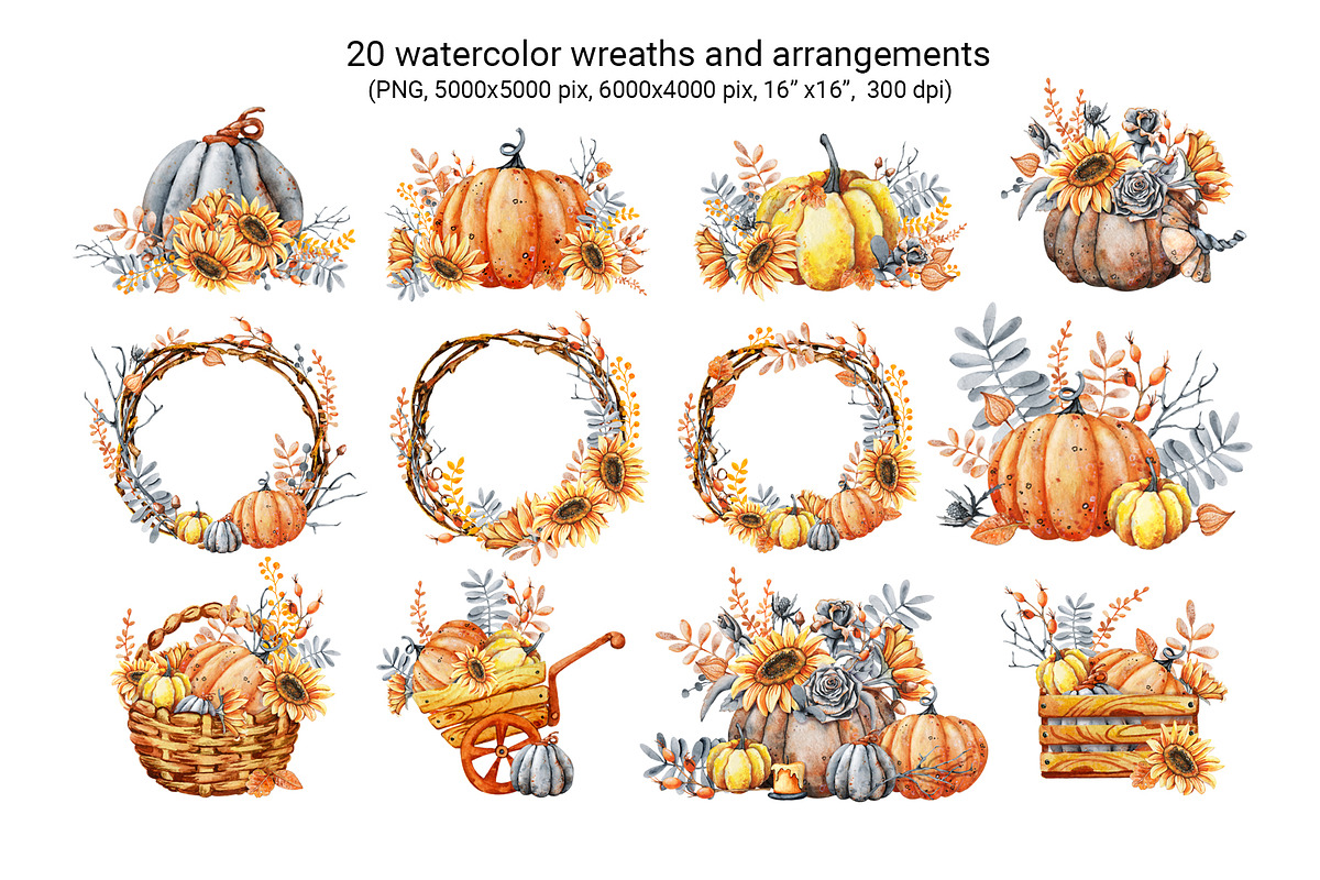 Autumn watercolor collection, a Graphic by Artmanata (Photo 3 of 11)