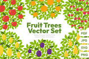 Fruit Trees Vector Set, a Graphic by Ilia Design (Thumbnail 1 of 12)