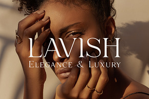 Lavish - Elegant Typeface (Updated!), a Serif Font by HipFonts