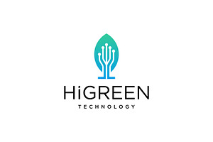 Hand Up Green Technology Logo