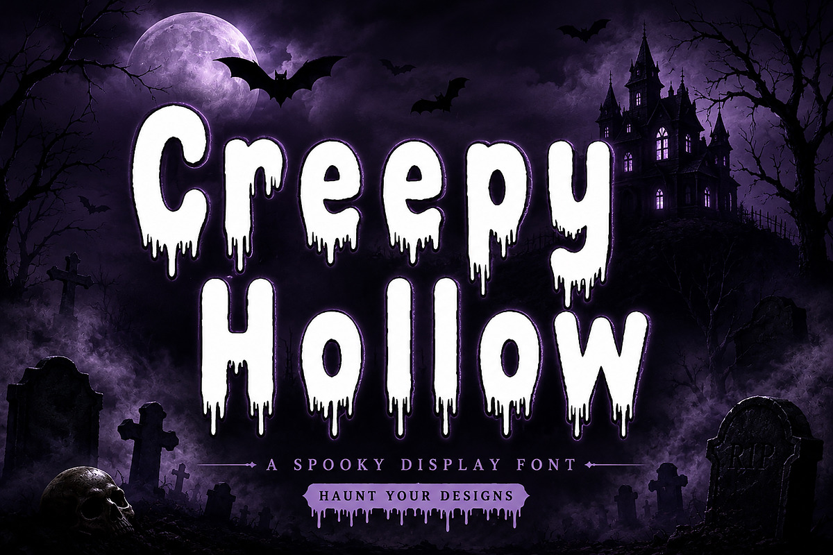Creepy Hollow, a Slab Serif Font by Wow Magic (Photo 1 of 4)