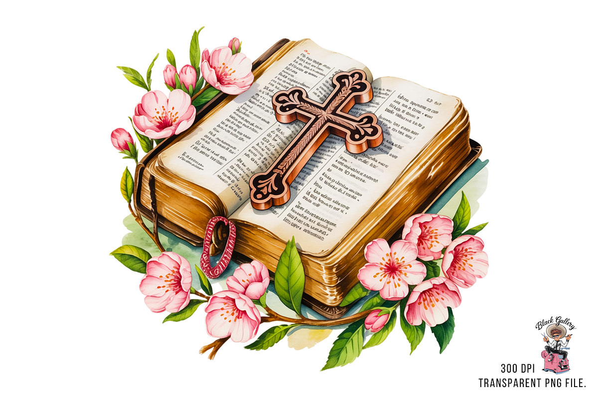 Vintage Bible PNG Bundle, a Graphic by Clipart Studio (Photo 4 of 11)