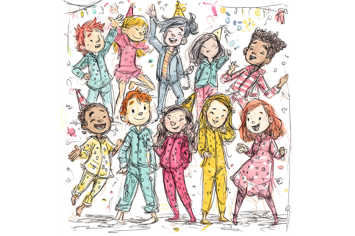 Prompt Hand Drawn Children Clipart, a Decorative Illustration by Creative design (Photo 4 of 7)