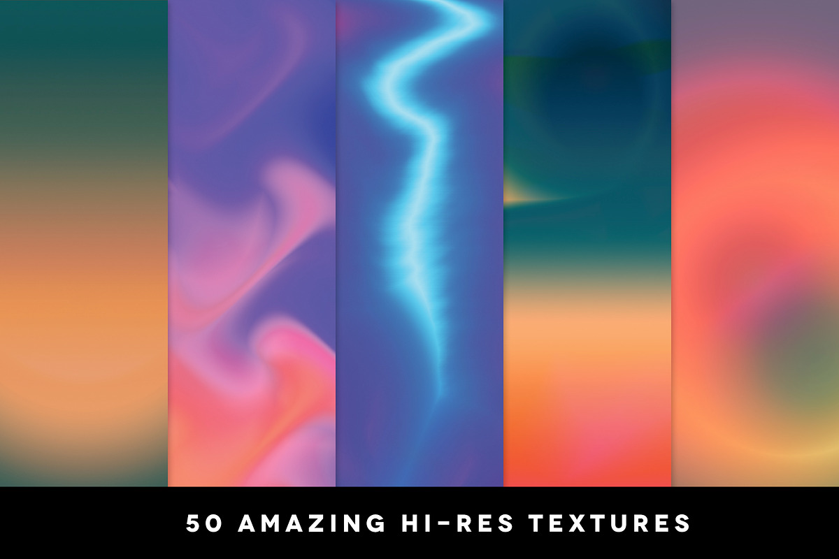 50 Gradient Textures Vol. 01, a Texture Graphic by Gromov Design