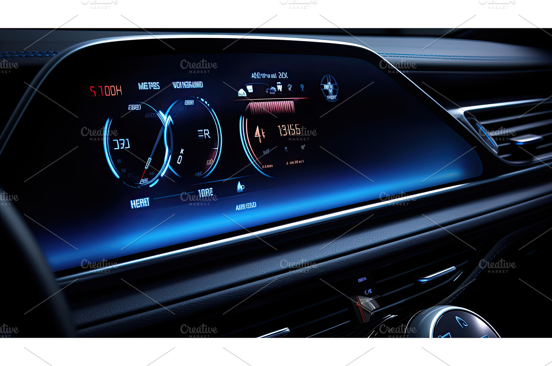digital tire pressure light ai, a Technology Photo by pikepicture