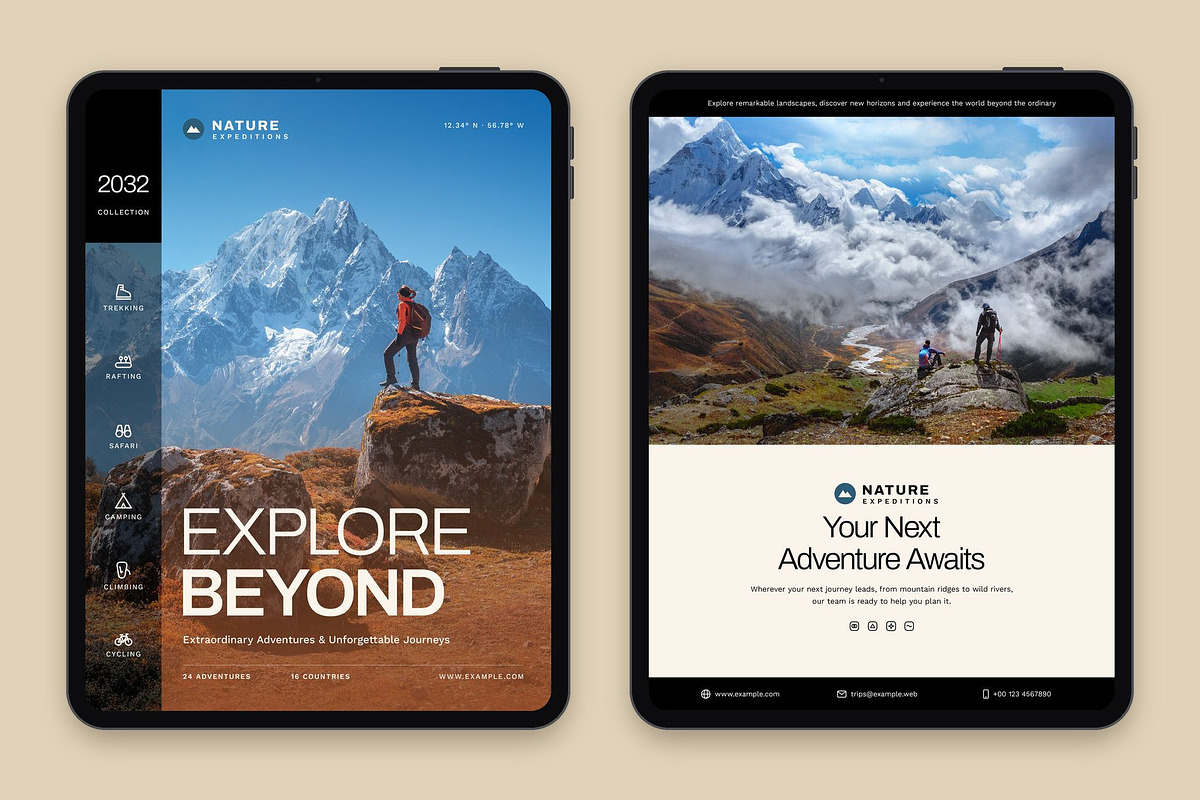 Digital Adventure Travel Catalog, a Brochure Template by BrandPacks (Photo 4 of 5)