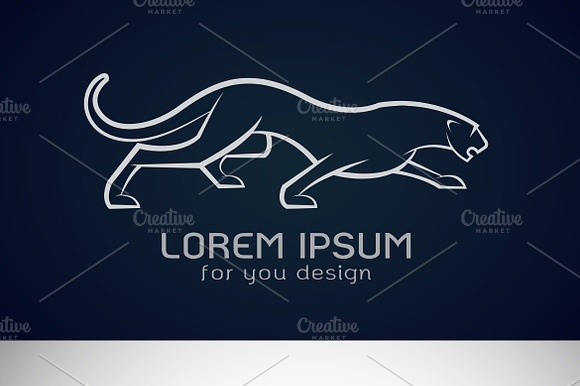 Vector Of Panther Design. Animals.