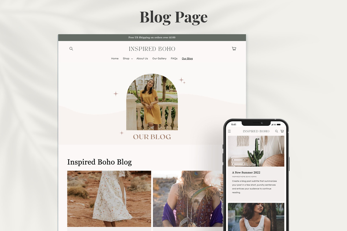 Boho - Boutique Shopify Theme, a Templates & Theme by InspiredTheme (Photo 3 of 8)