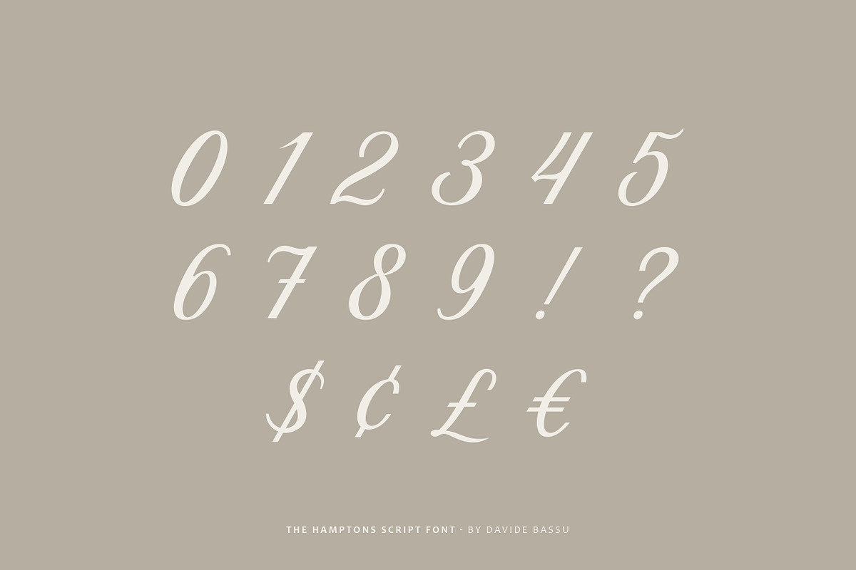 The Hamptons Script font, a Script Font by Davide Bassu (Photo 11 of 12)