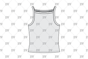 Y2K High Neck Tank Fashion Flat, a Shirt Mockup by haydenwentworth (Thumbnail 2 of 3)