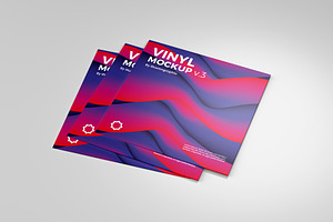 Vinyl Record Mockup V.3 - 9 Views