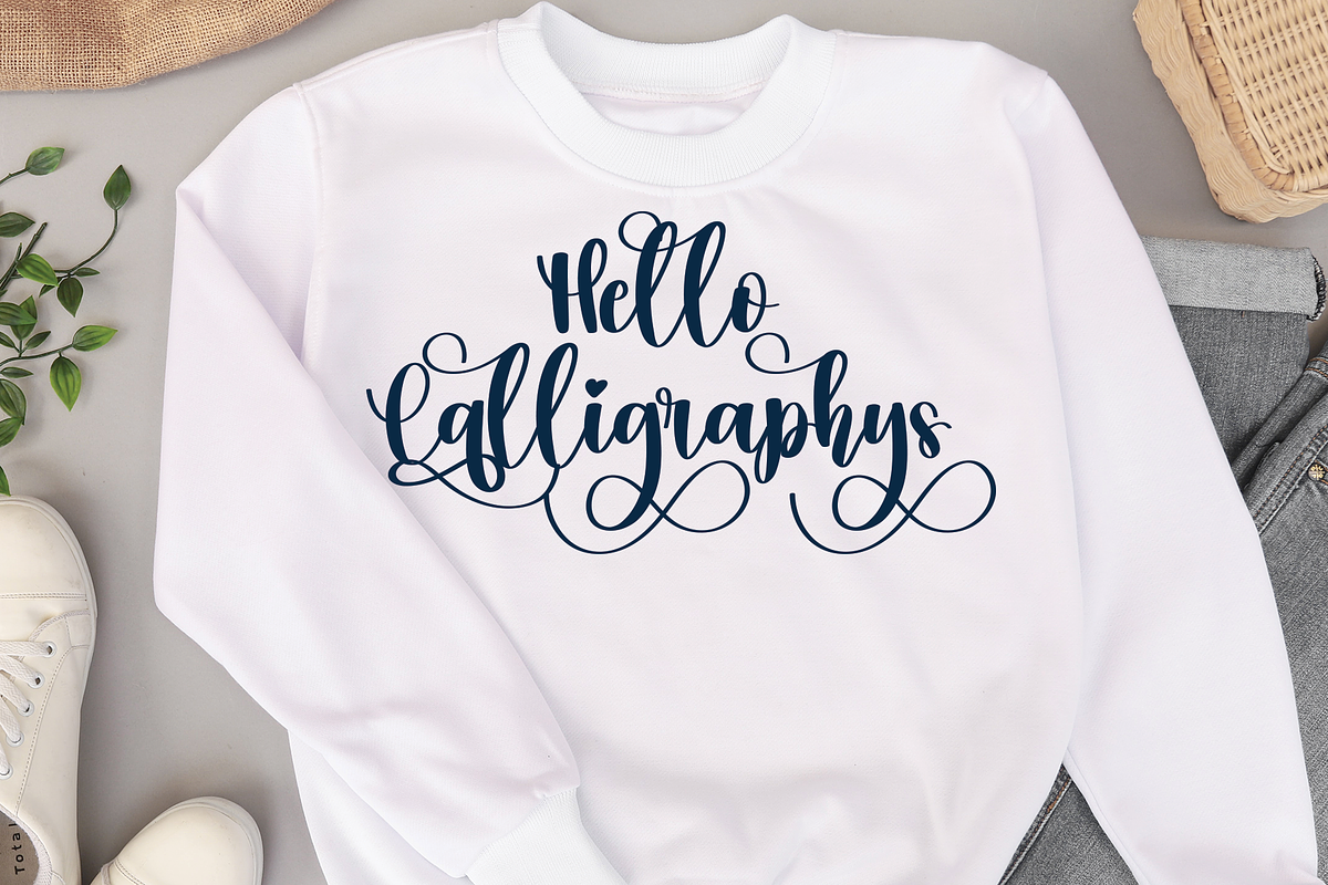 Hello Calligraphys | handwritten fon, a Script Font by Scratchones (Photo 2 of 9)