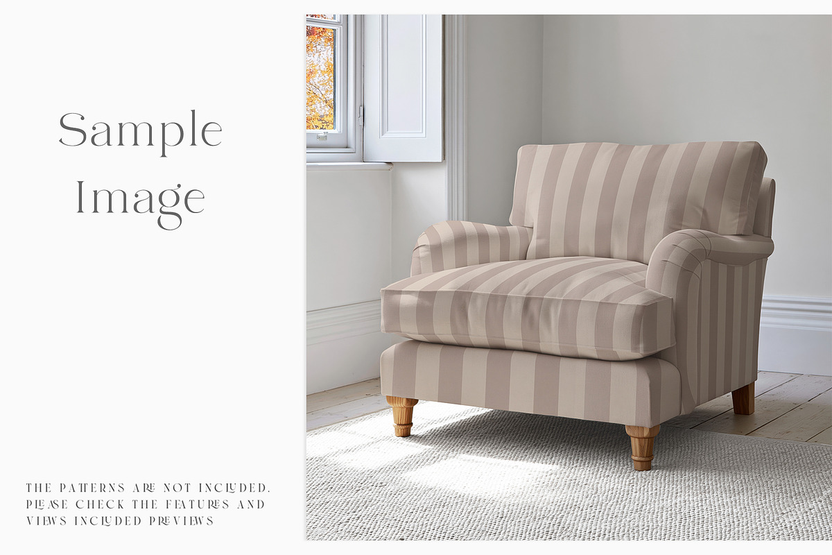 Armchair Upholstery Mockup, a Household Mockup by mock-ups (Photo 8 of 11)