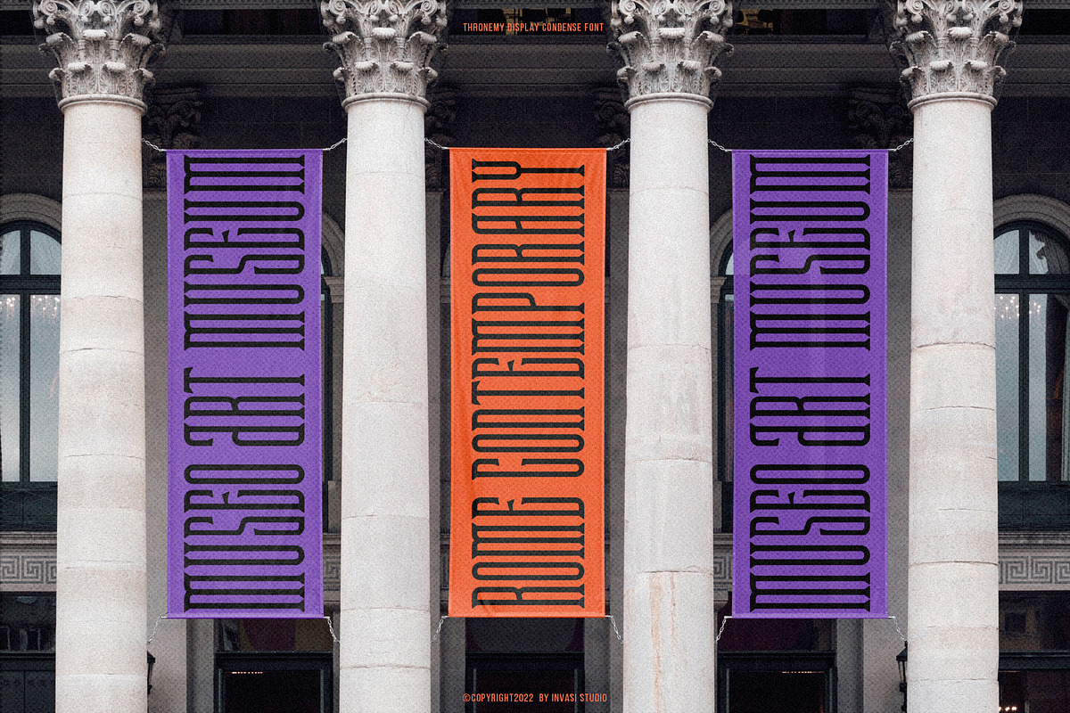 Thronemy - Condensed Serif Display, a Serif Font by Invasi Studio (Photo 3 of 8)