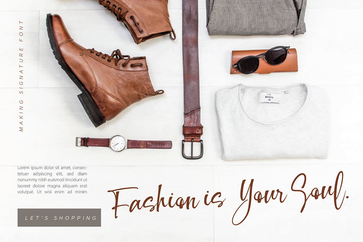 Making Signature Script Font, a Script Font by Monoco Type Foundry (Photo 8 of 11)