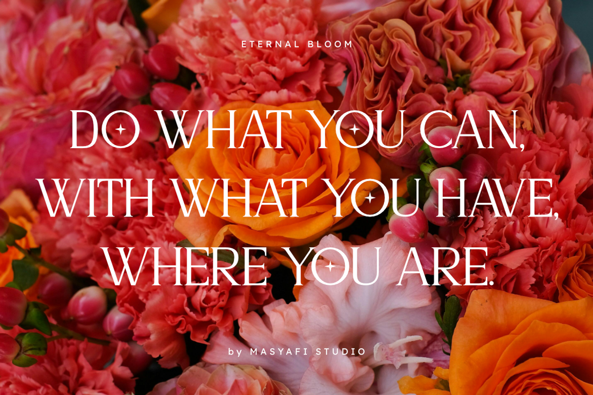 Eternal Bloom - Modern Serif Font, a Serif Font by Masyafi Studio (Photo 4 of 9)