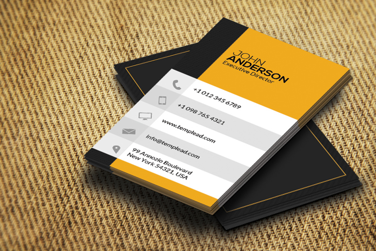 Corporate Business Card CM184, a Business Card Template by annozio (Photo 1 of 3)