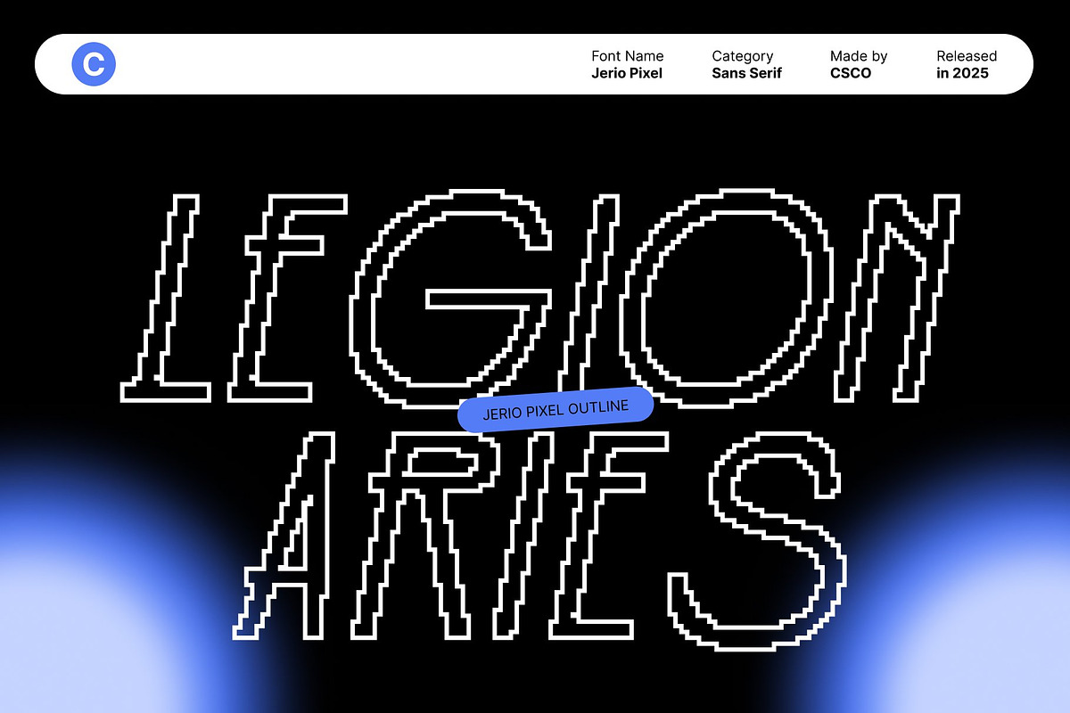 Jerio Pixel, a Sans Serif Font by Craft Supply Co. (Photo 2 of 8)