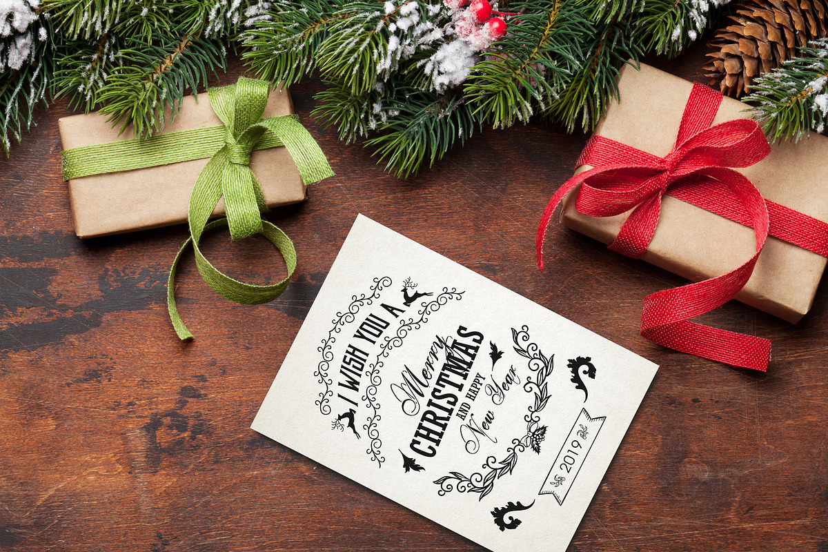12 Christmas Mockup #1, a Print Template by Walentin (Photo 4 of 13)