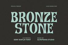 Bronze Stone - Serif Font