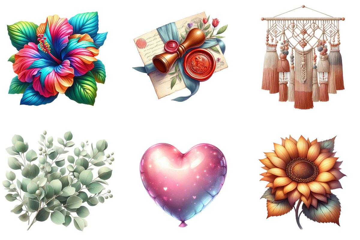 Love Summer Sublimation Clipart, a Graphic by CitraGraphics (Photo 3 of 4)