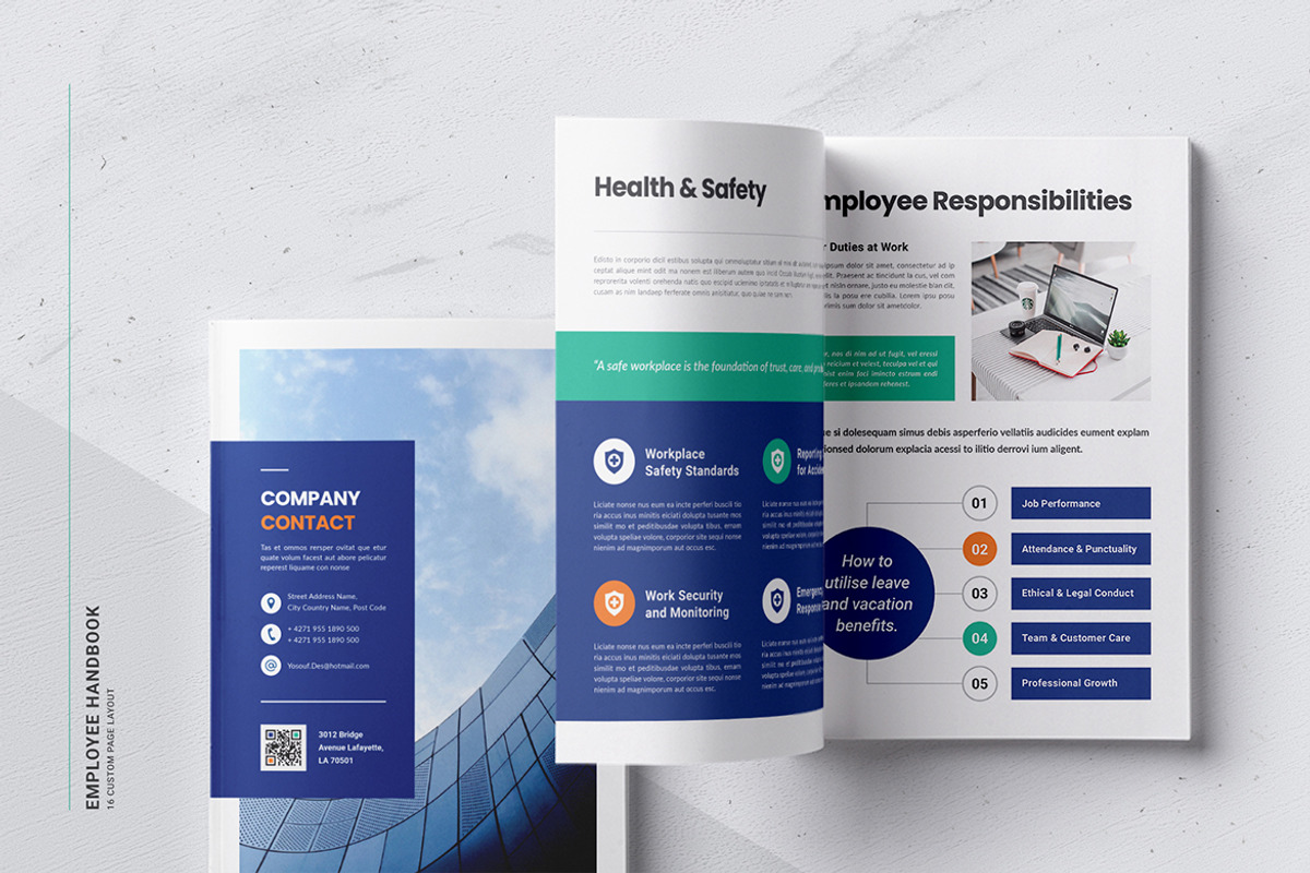 Employee Onboarding Manual Template, a Brochure Template by Creativity-Design (Photo 7 of 9)