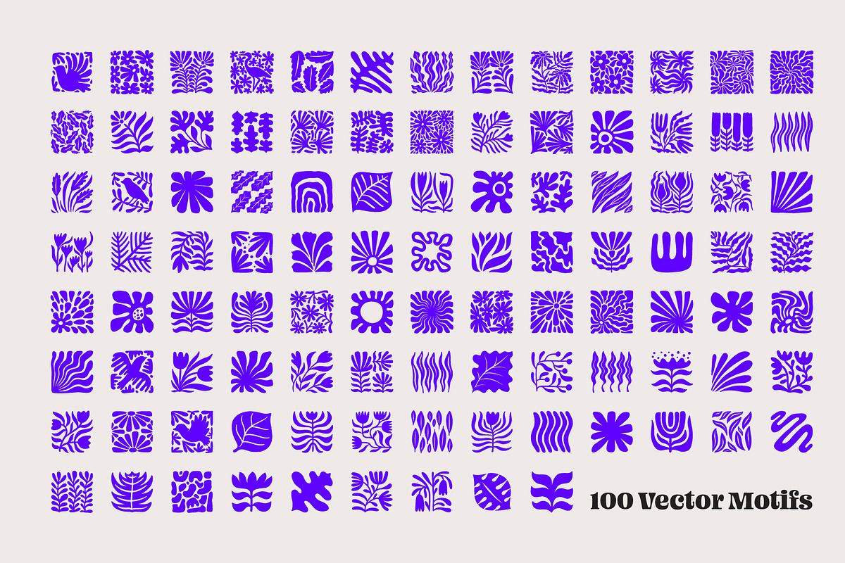 100 Bold Organic Vector Shapes, an Object Graphic by Pencil Twist (Photo 2 of 8)