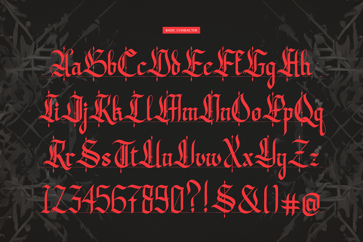 Better Fields | Blackletter Typeface, a Blackletter Font by Denustudios (Photo 10 of 12)