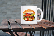 Big Hamburgers Sublimation Clipart, an Object Graphic by Regulrcrative (Thumbnail 3 of 9)