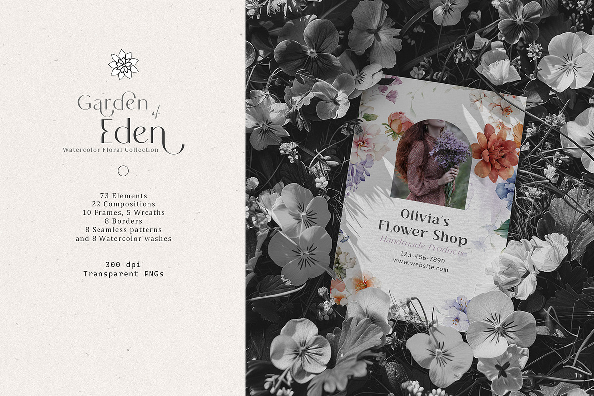 Watercolor Flower Blooms, a Decorative Illustration by Damian Roh (Photo 5 of 15)
