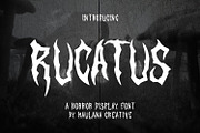 Rucatus Font, a Blackletter Font by Maulana Creative (Thumbnail 1 of 7)