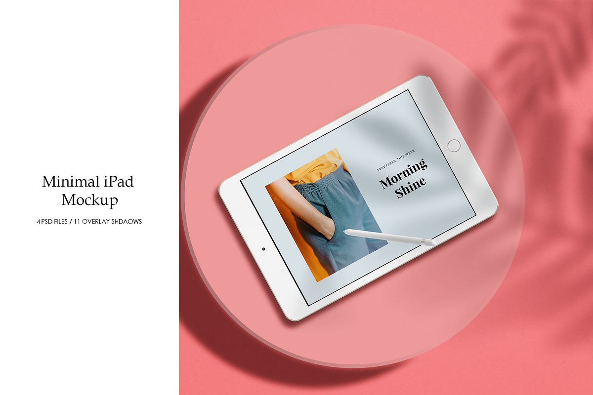 Minimal iPad Mockup, an iPad Mockup by Momogi (Photo 1 of 6)