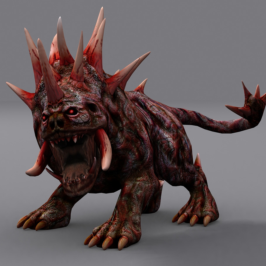 Monster 3d 2. 3d model Hellhound. Hellhound 3.