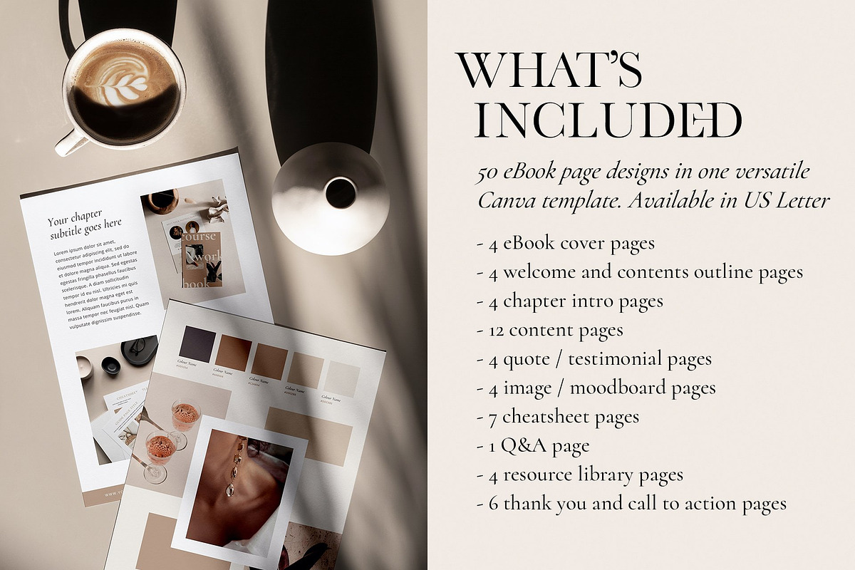 Elegant Ebook Template CANVA, a Magazine Template by Studio Loire (Photo 2 of 21)
