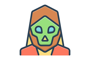 Doom Halloween Color Icon