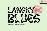 Langky Blues - Liquid Handwritten, a Handwritten Font by Lemon Studio Type (Thumbnail 1 of 7)
