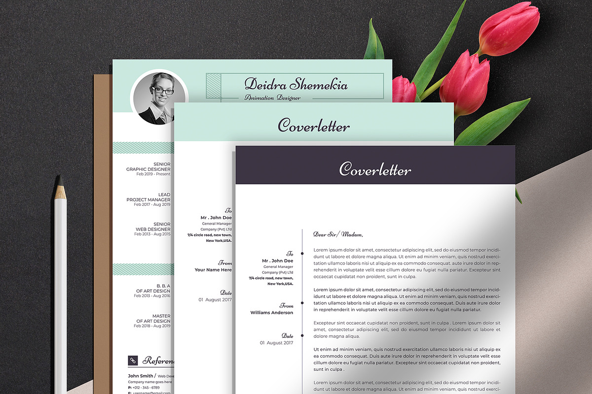 Resume Cv Template Word Apple Pages, a Resume Template by Tbunny (Photo 4 of 6)