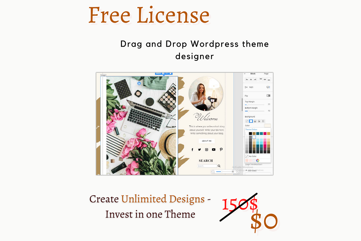 Life Coach theme wordpress, a WordPress Template by Millennials Marketing (Photo 2 of 10)