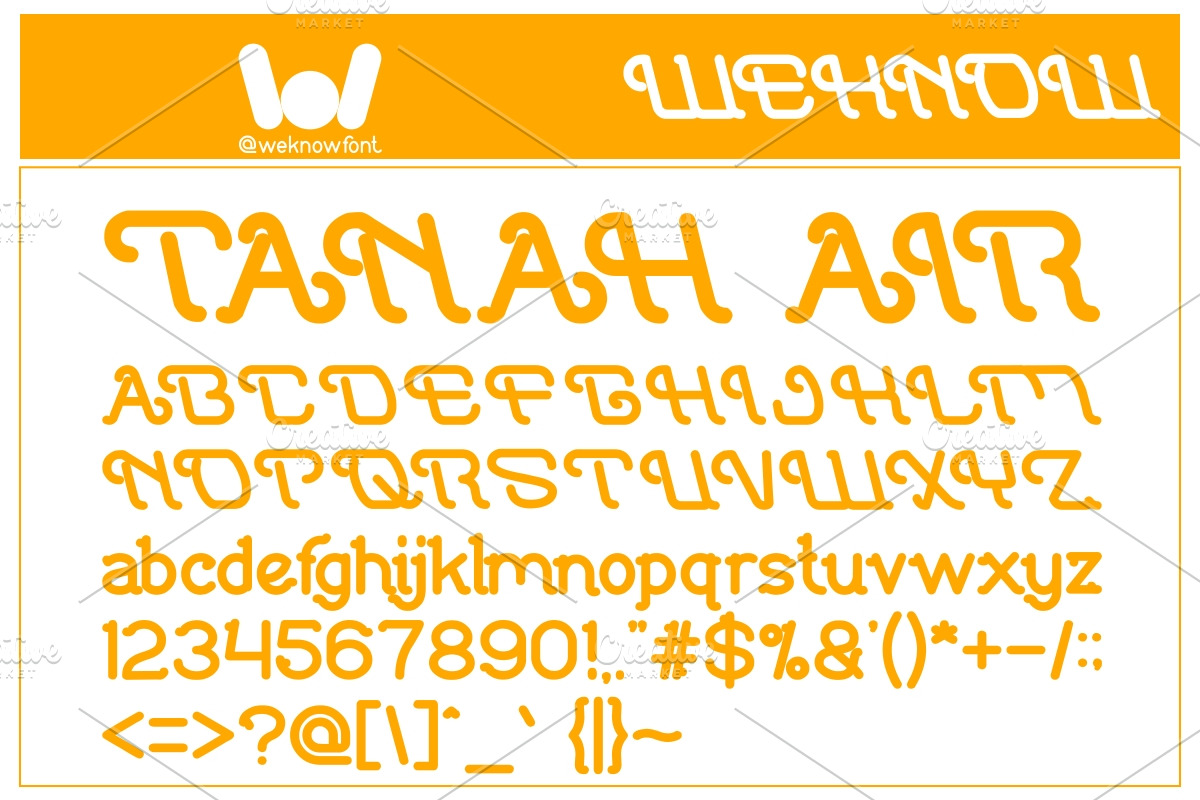 Indonesia tanah air beta font