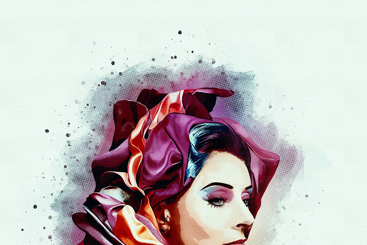 Watercolor Halftone Double Exposure, an Action Add-On by MRI STUDIO (Photo 18 of 23)