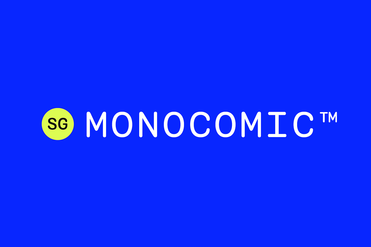 SG - MONOCOMIC, a Sans Serif Font by Studio Gulden (Photo 1 of 20)